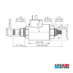 Válvula limitadora proporcional invertida Argo-Hytos (cartucho)