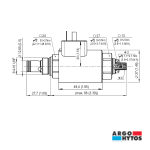 Argo-Hytos inverse proportional relief valve (cartridge)