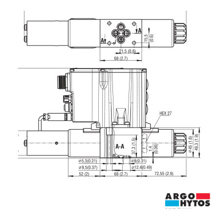 VÁLVULA DIRECCIONAL PROPORCIONAL CON RETROALIMENTACIÓN INTERNA OBE. PRM9-063Z11/15-24E04S02