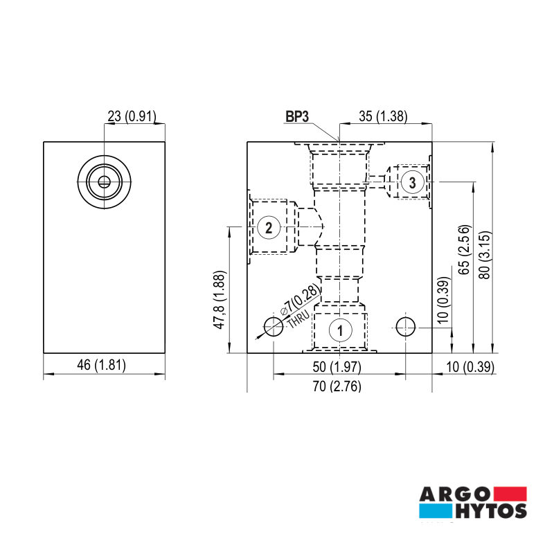 ARGO-HYTOS CAVITY BODIES AND PLUGS