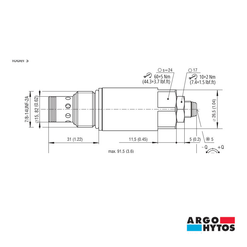 Valve de contrôle de débit Argo-Hytos