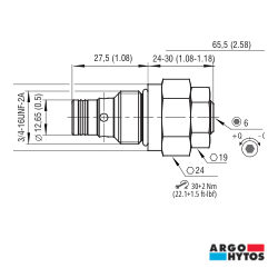 Válvula de agulha ST21A-A2 CAV8-2 20 l/min | Hidro Orfão