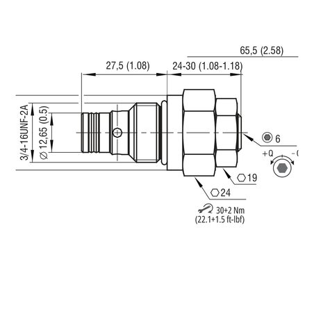 Valve à pointeau CAV8-2 (20 l/min) : ST21A-A2/L20S-A