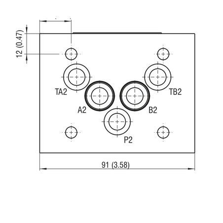 Argo-Hytos MVJ3-10AB-005 NG10 (CETOP 5) modular check valve, on A and B