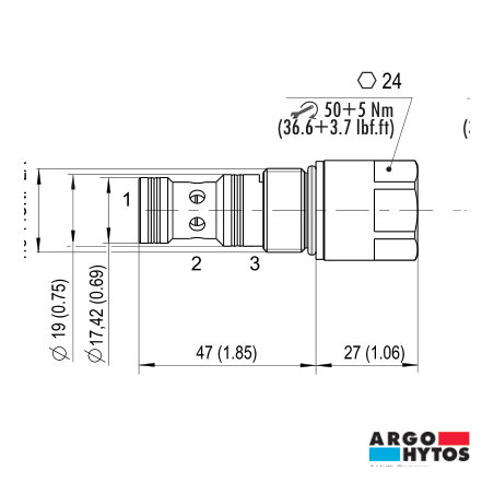ELEMENTO LÓGICO ARGO-HYTOS SL2 (CARTUCHO)