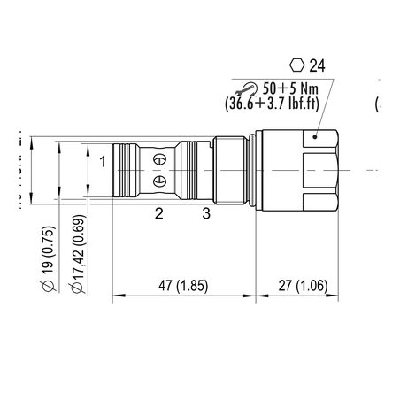 Logikelement Argo-Hytos SL2H-BP3/H2I12 stromlos geschlossen (Patrone)