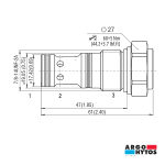 VÁLVULA DE BALANÇO E RETENÇÃO PILOTADA ARGO-HYTOS (CARTUCHO)