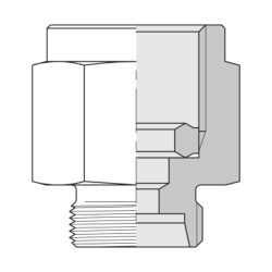 União macho DIN MAV 1/2"