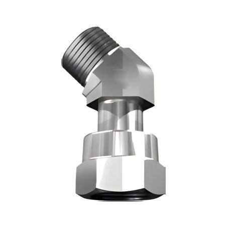 Adjustable 45° male-female ORFS elbow | Hidro Orfão