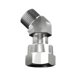 Adjustable 45° male-female ORFS elbow