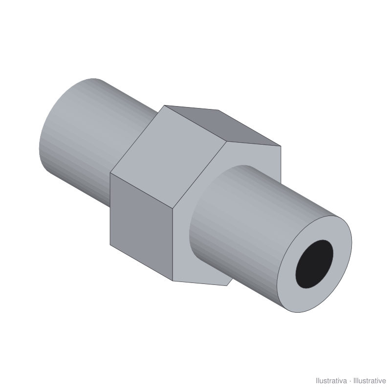 Niple macho-macho 1/4" BSP Hydronit | Hidro Orfão