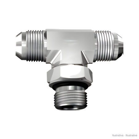Té M-M-M JIC-UNF orientable (S580)