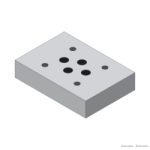 Placa sanduíche NG6 Eurofluid EB803 para válvulas EQFM...3