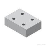 Placa de cierre NG6 Eurofluid EB113, altura 21 mm