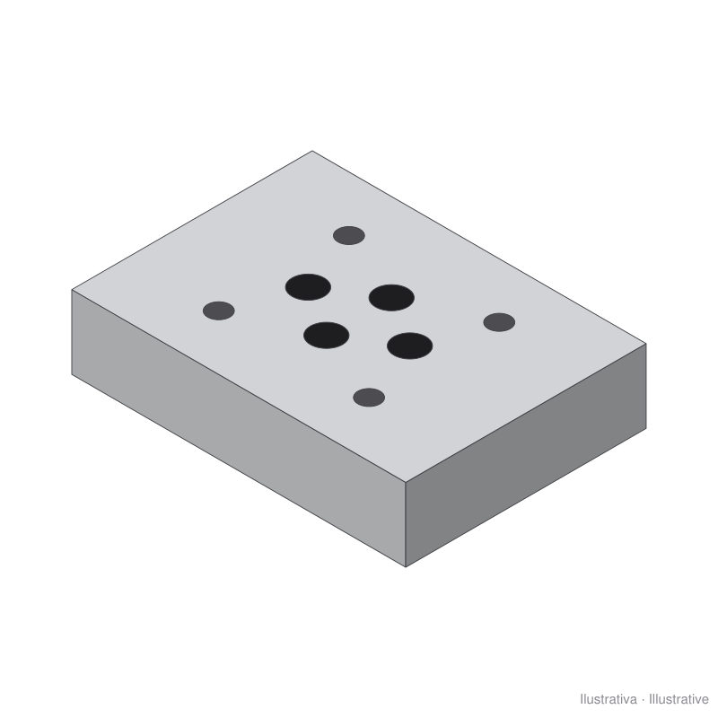 Base de redução Eurofluid NG16 para NG10 e NG10 para NG6