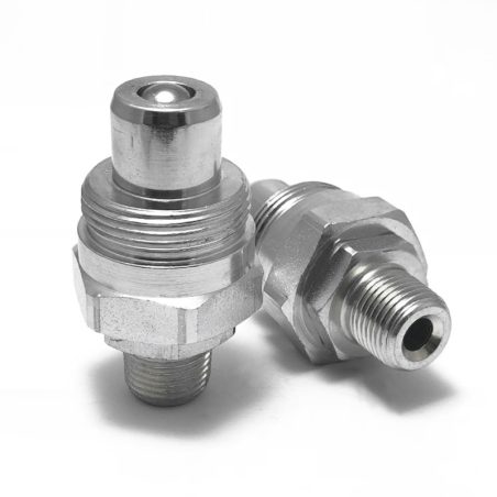 Innesto rapido maschio a vite DNP PVS 3/8" (ISO 14540, filettatura NPT maschio)