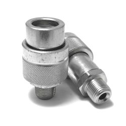Innesto rapido femmina a vite DNP PVS 3/8" (ISO 14540, filettatura NPT maschio)