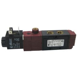Eletroválvula 5/2 monoestável G1/8 c/ pilotagem externa, retorno por mola – Linha 120