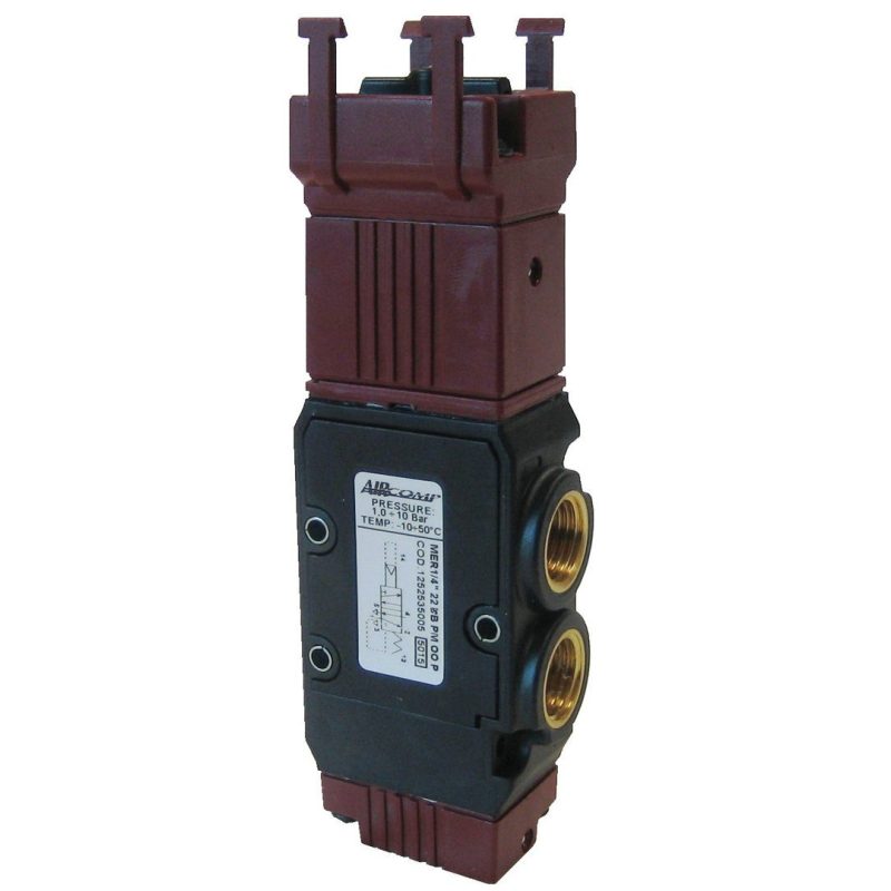 Válvula 5/2 G1/4 para comandos de painel (base para botões e seletores) - Linha 125