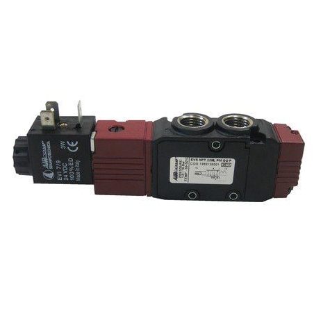 Electroválvula 5/2 monoestable G1/4 Aircomp 1252135001, línea 125, sin bobina