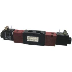 Eletroválvula 5/2 biestável G1/4 Aircomp 1272135002, linha 127, corpo metálico, sem bobines