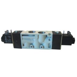 Eletroválvula 5/2 biestável G1/2 Aircomp 1304155002, linha 130, corpo metálico, sem bobines
