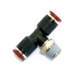 Tê central macho push-in Ø8 mm x R1/8 cónica – Linha 301