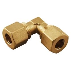 Joelho de compressão intermédio 90° em latão, tubo Ø12 mm (Aignep 13260)