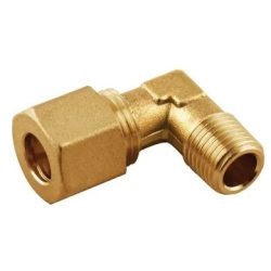 Lote de 10 un. - Joelho de compressão macho cónico em latão, tubo Ø8 mm x R 1/4" (Aignep 13280)