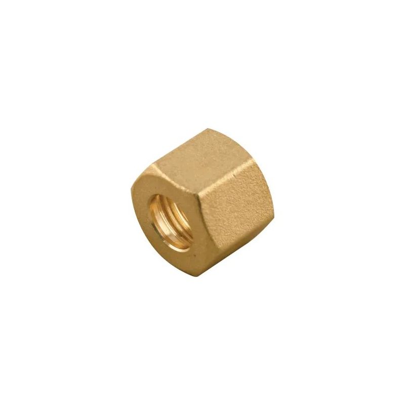 Lote de 81 un. - Porca de compressão em latão para tubo Ø4 mm (Aignep 13680)