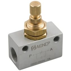 Regulador de caudal unidireccional en línea G 1/4" (Aignep 8850)