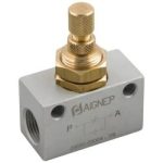 Regulador de caudal unidireccional en línea G 1/4" (Aignep 8850)