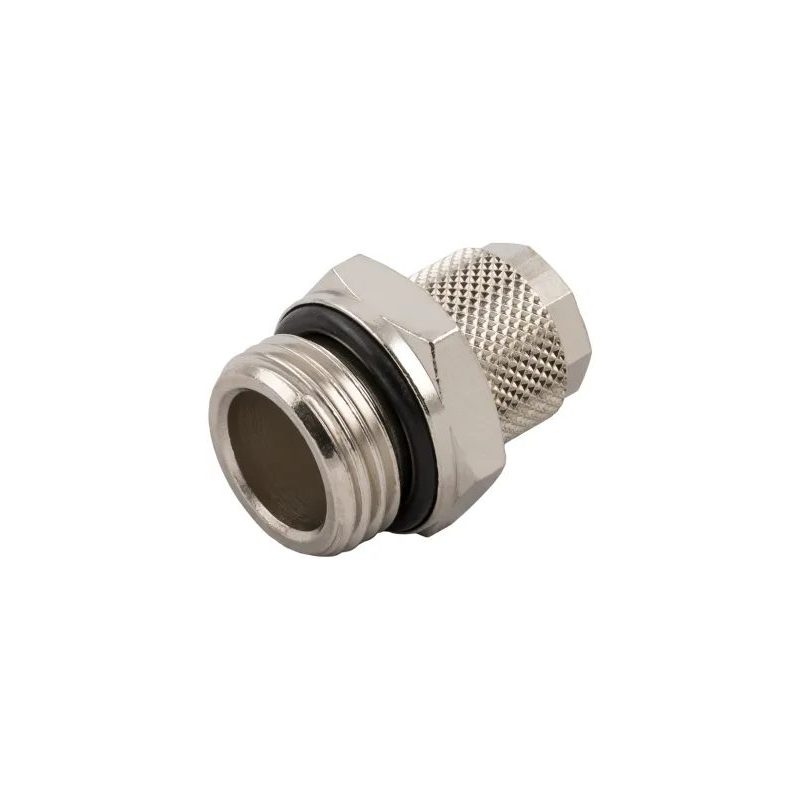 Lote de 4 un. - Raccordo de encaixe (espigão) reto macho cilíndrico G 1/4" para tubo 6/4 mm (Aignep 1020)