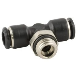 Te instantáneo orientable macho cilíndrico central G 1/4" para tubo Ø12 mm (Aignep 55216)