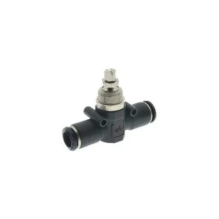 Regulador de caudal bidirecional em linha tubo-tubo Ø10 mm (Aignep 55955)