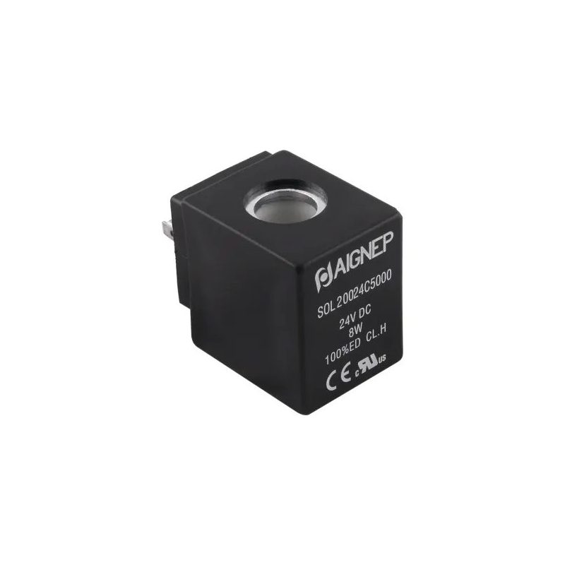 Bobina 24 V DC 8 W, 30 mm, para operador Ø13 mm (Aignep Fluidity série C)