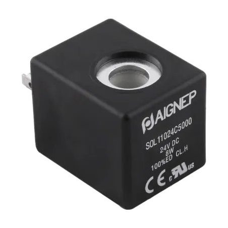 Coil 220 V AC 11 VA, 30 mm, for Ø10 mm operator (Aignep Fluidity B series)