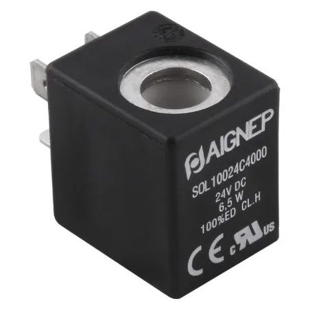 Bobina 220 V AC 7,5 VA, 22 mm, para operador Ø10 mm (Aignep Fluidity SOL10 220 A 8 000)