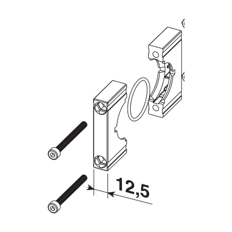 Aircomp F+R+L unit assembly kit Line 075