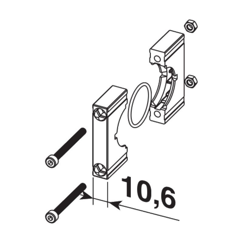 Kit d'assemblage d'unités FR+L et F+L Aircomp Ligne 050