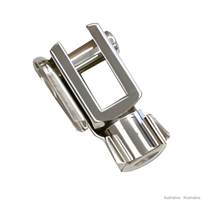 Y rod clevis with pin for M8x1.25 rod (Ø20 cylinder)