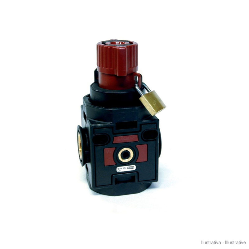 Válvula de 3 vias manual de seccionamento V3 G1/4 Linha 042 (cód. 042.25.00001 sufixo .2715 da loja)
