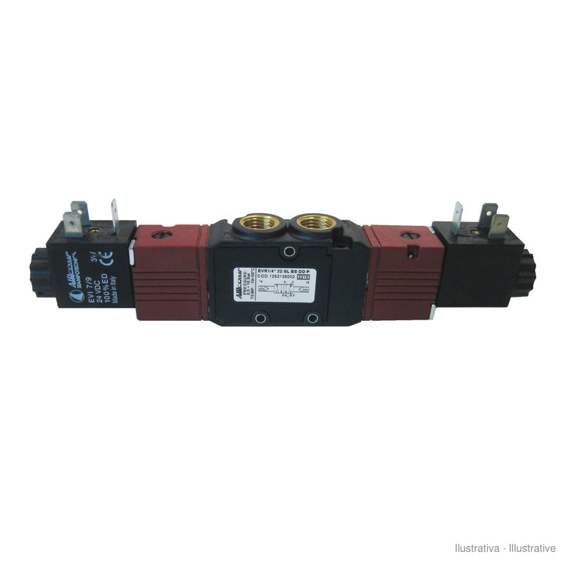 Électrovanne 5/3 centres sous pression G1/4 - Ligne 125