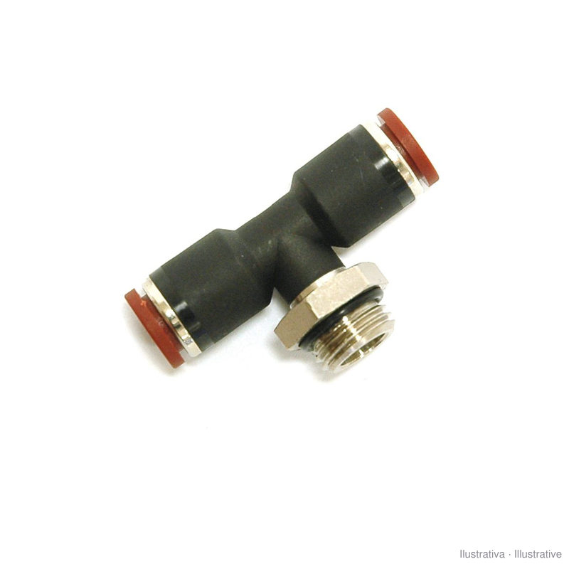 Tê central macho push-in Aircomp – Linha 302