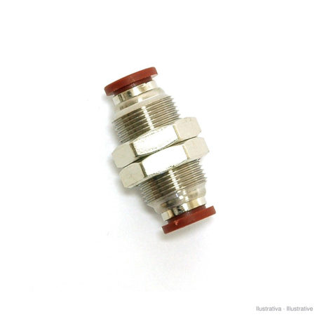 Aircomp metal push-in bulkhead union - Line 301