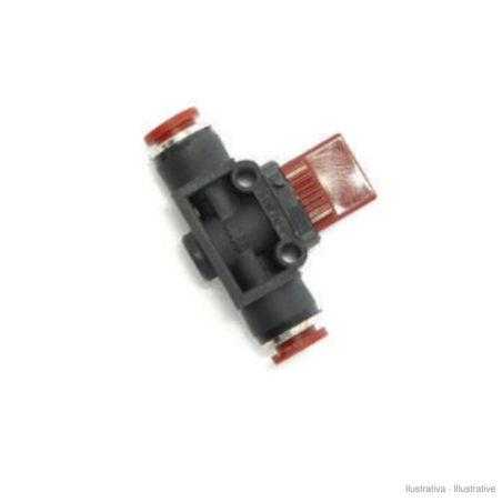 Aircomp manual 3-way push-in/push-in valve - Line 341