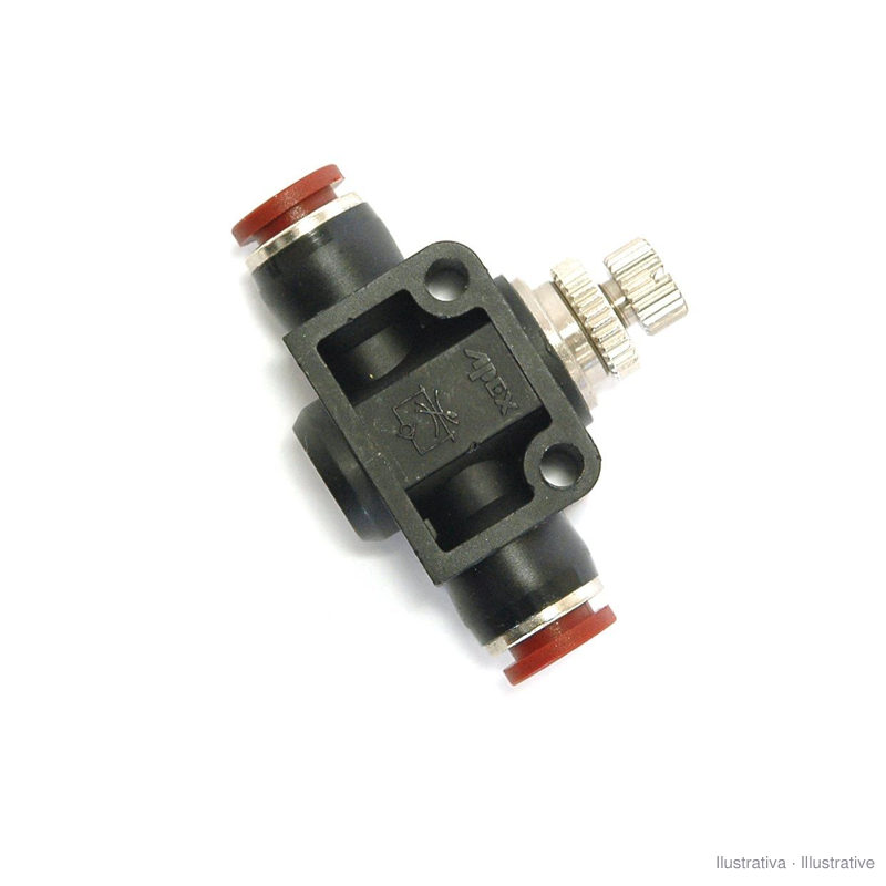 Aircomp in-line unidirectional push-in flow regulator - Line 321