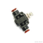 Regulador de caudal em linha unidirecional push-in Aircomp – Linha 321