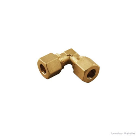 Brass 90° compression union elbow (Aignep 13260)