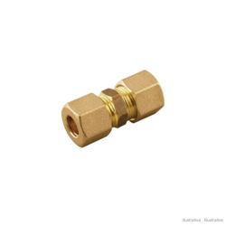 Union droite intermédiaire à compression en laiton (Aignep 13460)